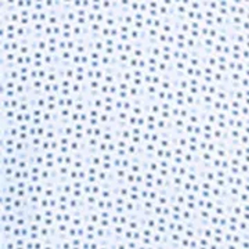 Men's Slim Fit White Speckled Long Sleeve Shirt