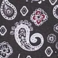 Slim Fit Black Paisley Performance Stretch Dress Shirt