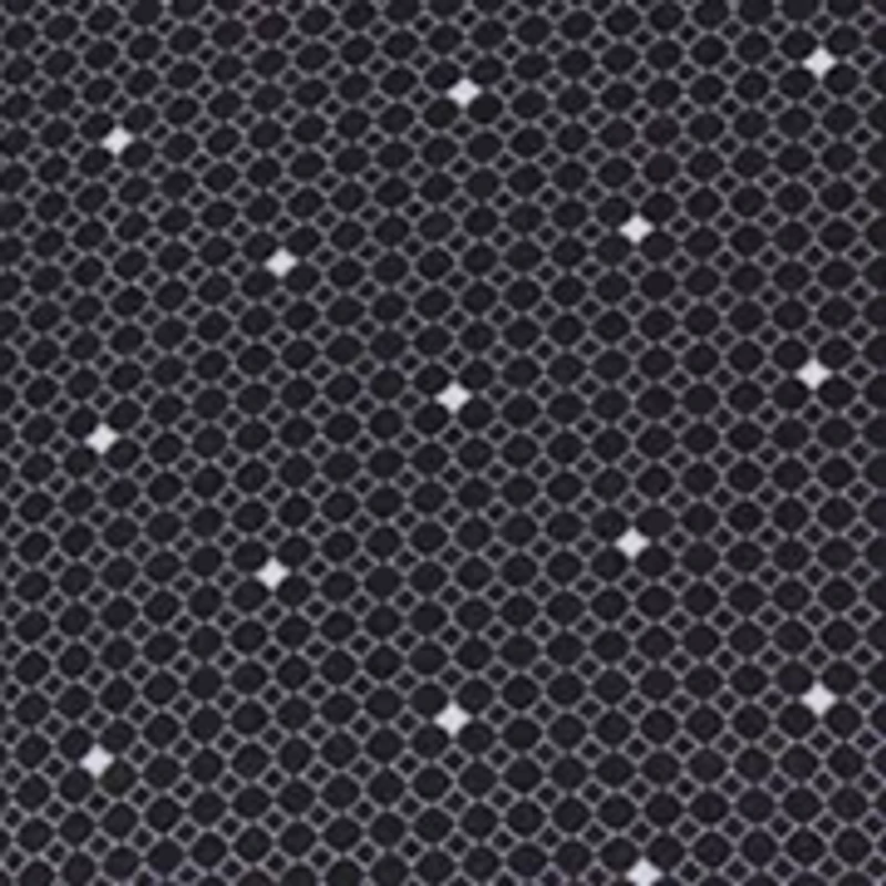 Men's Slim Fit Black Connected Geo Performance Stretch Dress Shirt