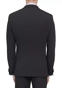 Men's Slim Fit Black Peak Lapel Tuxedo Jacket