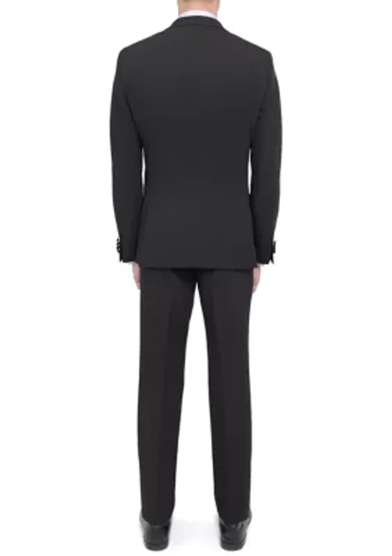 Men's Slim Fit Black Peak Lapel Tuxedo Jacket
