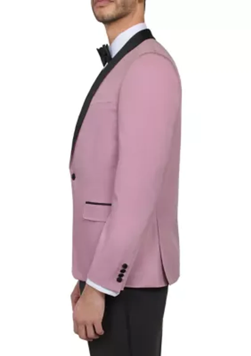 Men's Slim Fit Mauve Pink Occasion Tuxedo Jacket