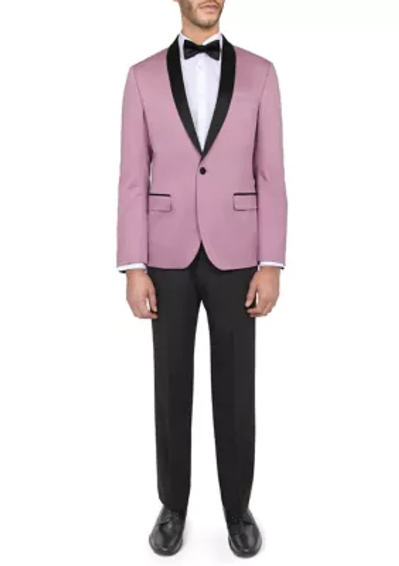 Men's Slim Fit Mauve Pink Occasion Tuxedo Jacket