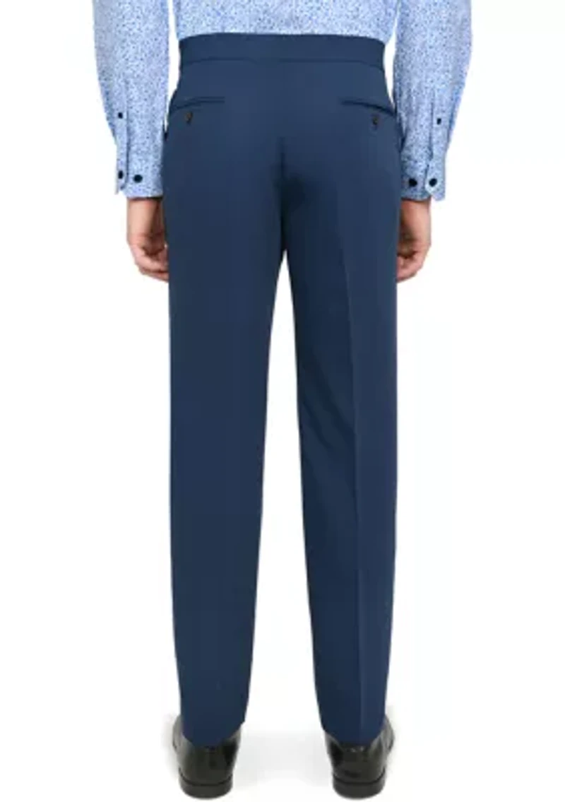 Men's Slim Fit Blue Tuxedo Pants