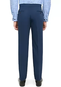 Men's Slim Fit Blue Tuxedo Pants