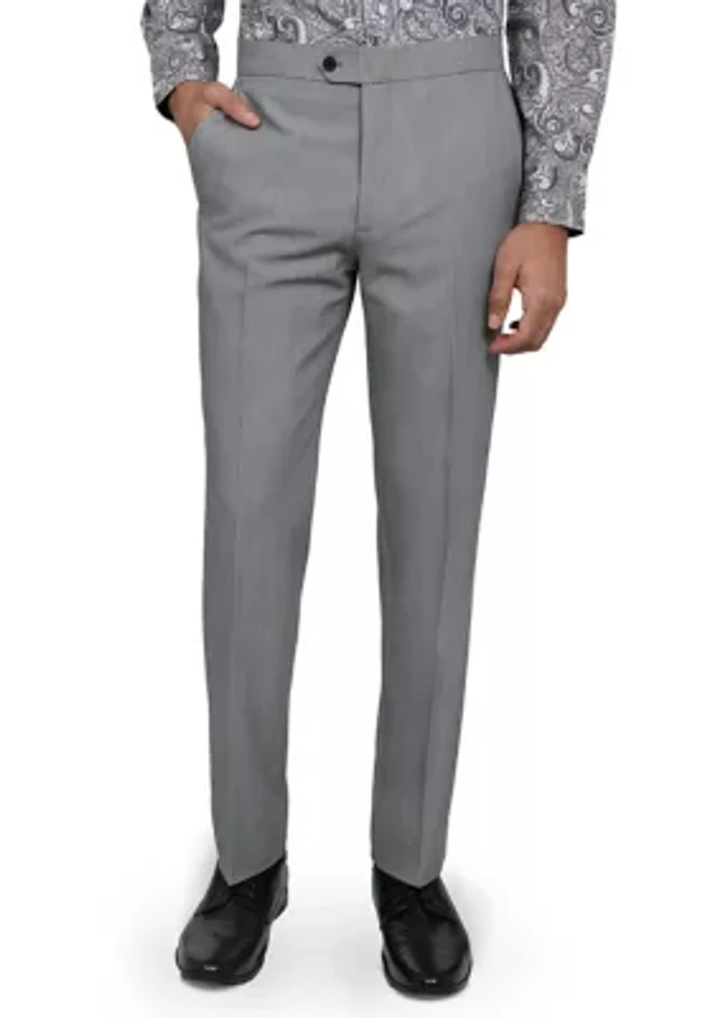 Men's Slim Fit Gray Tuxedo Pants