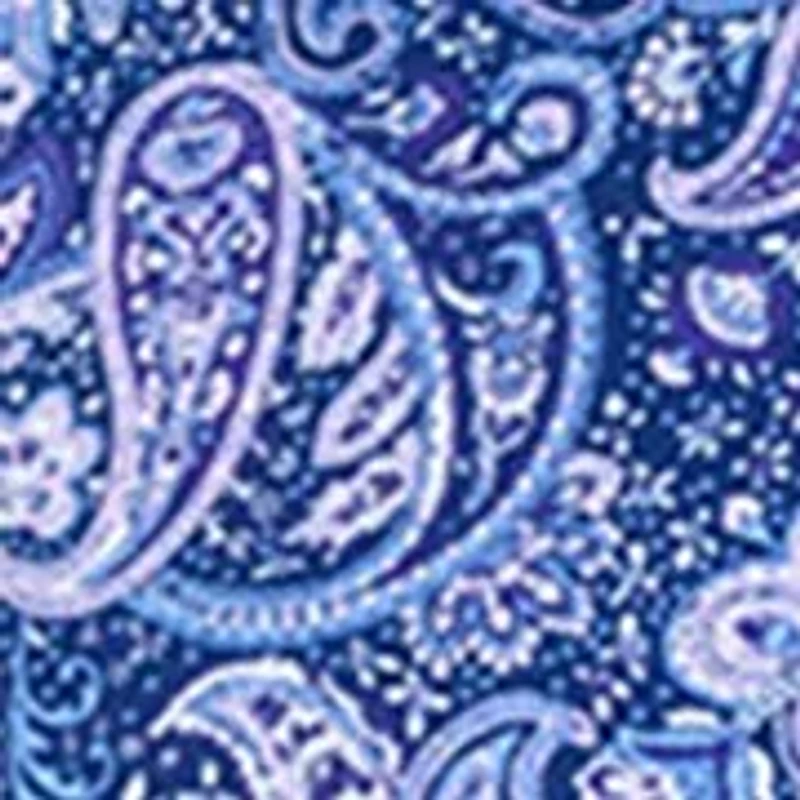 Men's Purple & Navy Paisley Long Sleeve Shirt