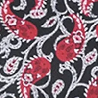 Men's Slim Fit Paisley Print Long Sleeve Shirt