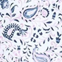 Men's Slim Fit Paisley Performance Stretch Dress Shirt