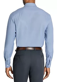 Men's Slim Fit Micro Print Performance Stretch Dress Shirt
