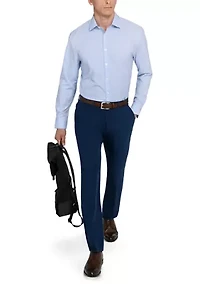 Men's  Slim Fit Micro Dot Performance Stretch Dress Shirt