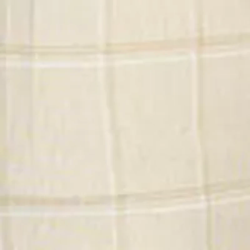 Men's Slim Fit Tan Windowpane Pants