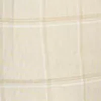 Men's Slim Fit Tan Windowpane Pants