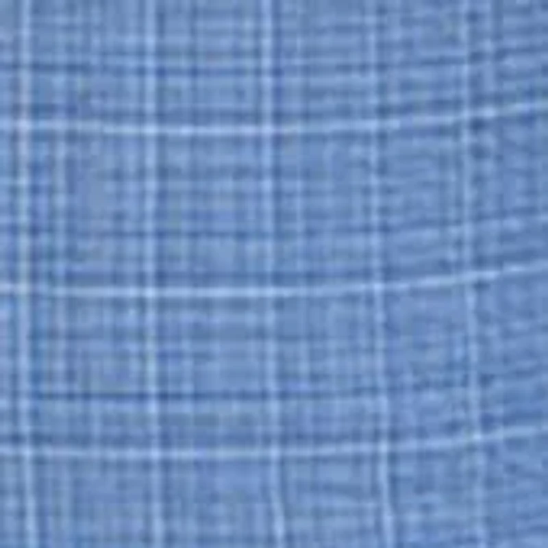 Men's Slim Fit Blue Mini Windowpane Pants