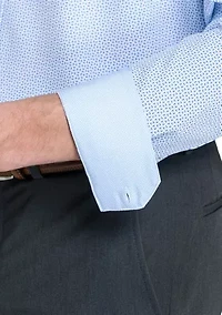 Men's Square Printed Long Sleeve Shirt