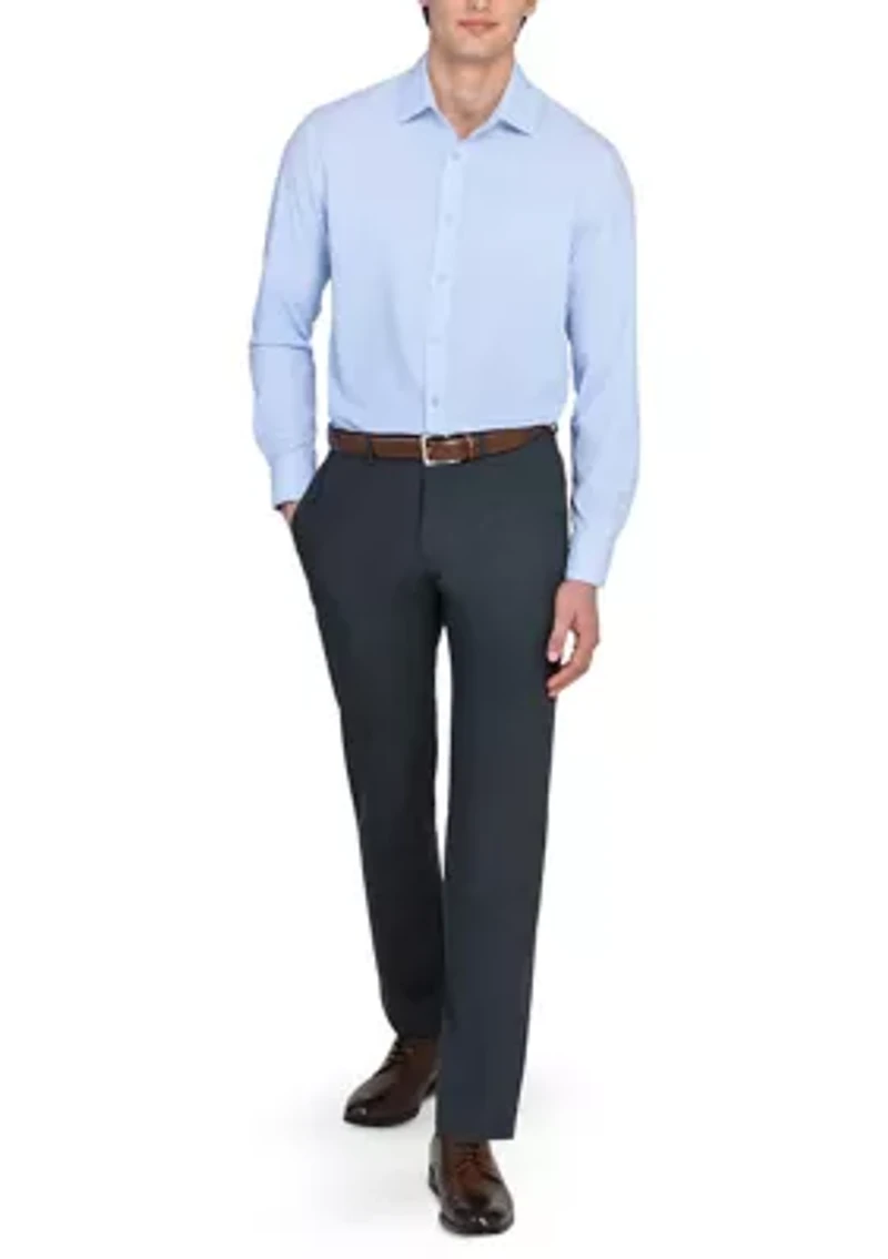 Men's Square Printed Long Sleeve Shirt