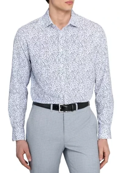 Men's Floral Print Long Sleeve Shirt