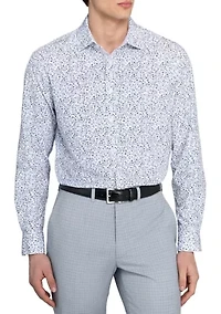 Men's Floral Print Long Sleeve Shirt
