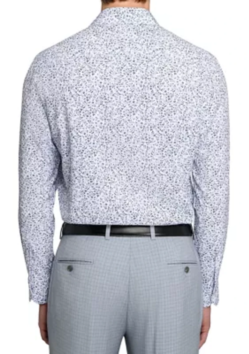 Men's Floral Print Long Sleeve Shirt
