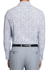 Men's Floral Print Long Sleeve Shirt