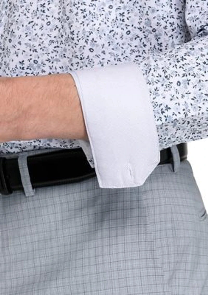 Men's Floral Print Long Sleeve Shirt