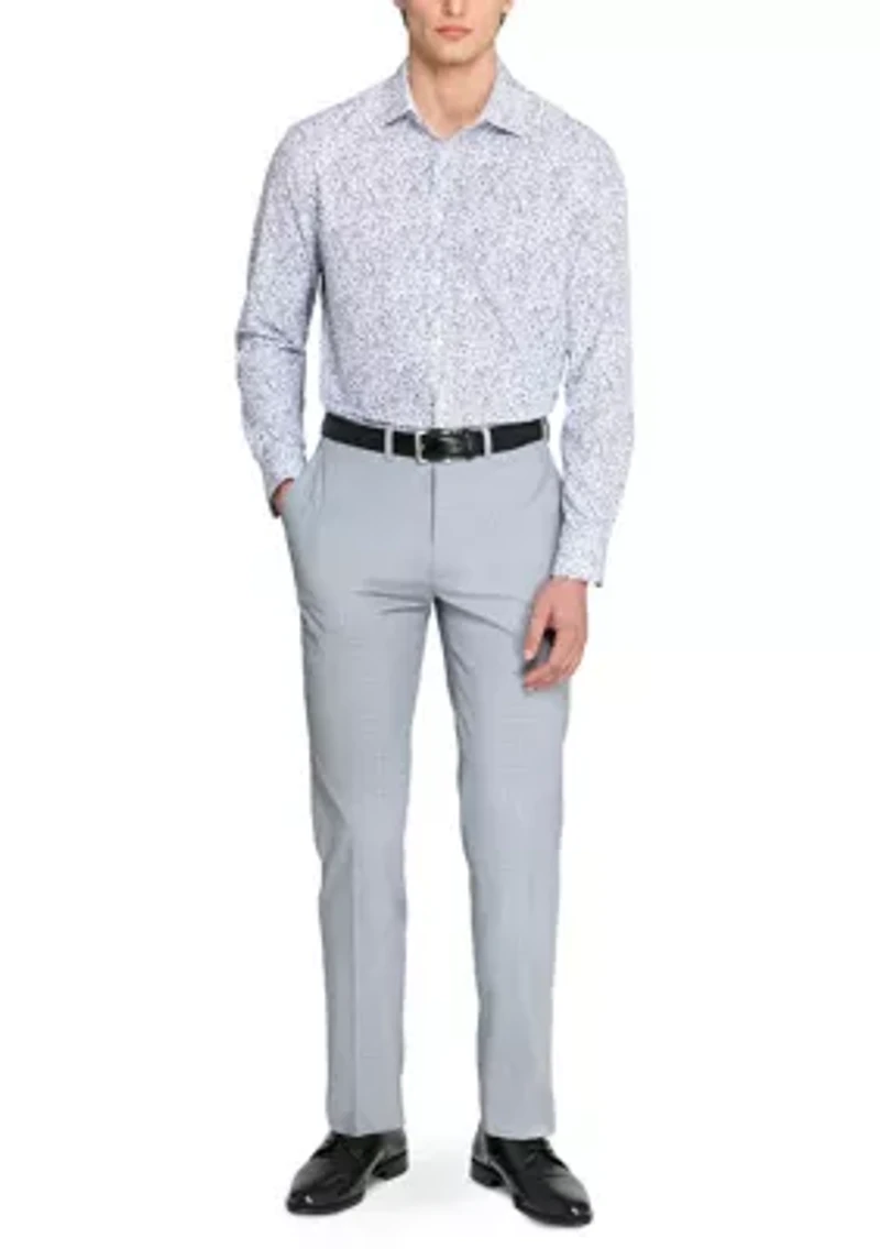 Men's Floral Print Long Sleeve Shirt