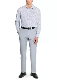 Men's Floral Print Long Sleeve Shirt