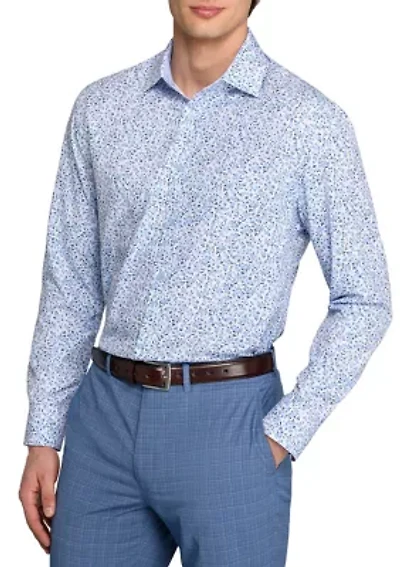 Men's Floral Print Long Sleeve Shirt