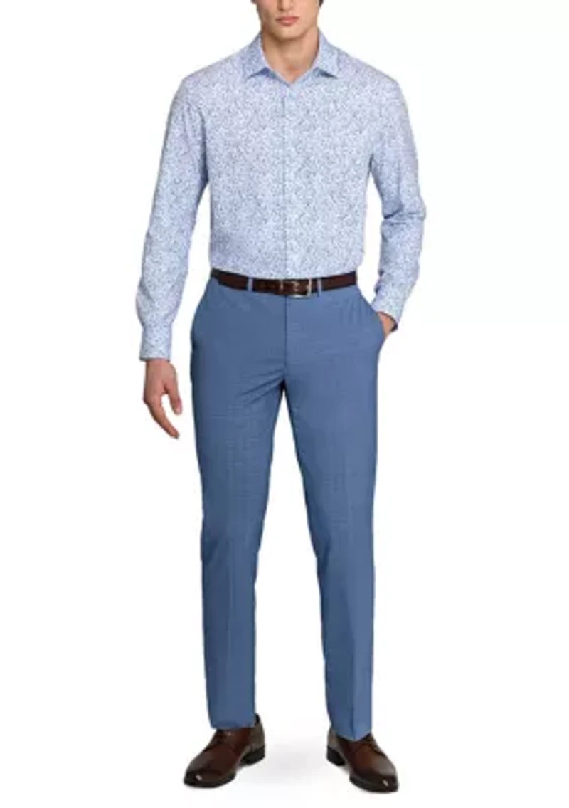 Men's Floral Print Long Sleeve Shirt