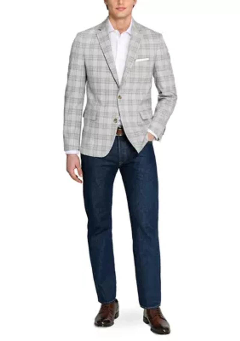 Men's Plaid Suit Jacket
