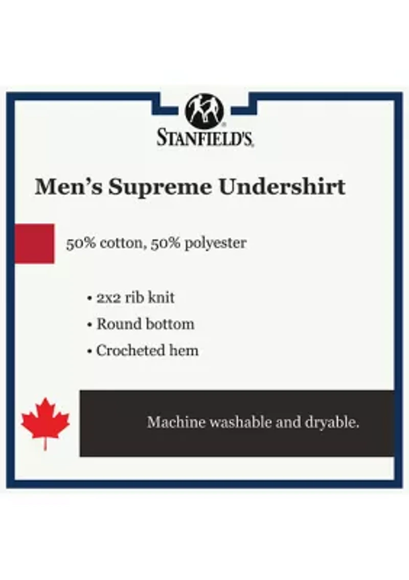 Supreme Cotton Blend Athletic Tank Undershirt-2 Pack