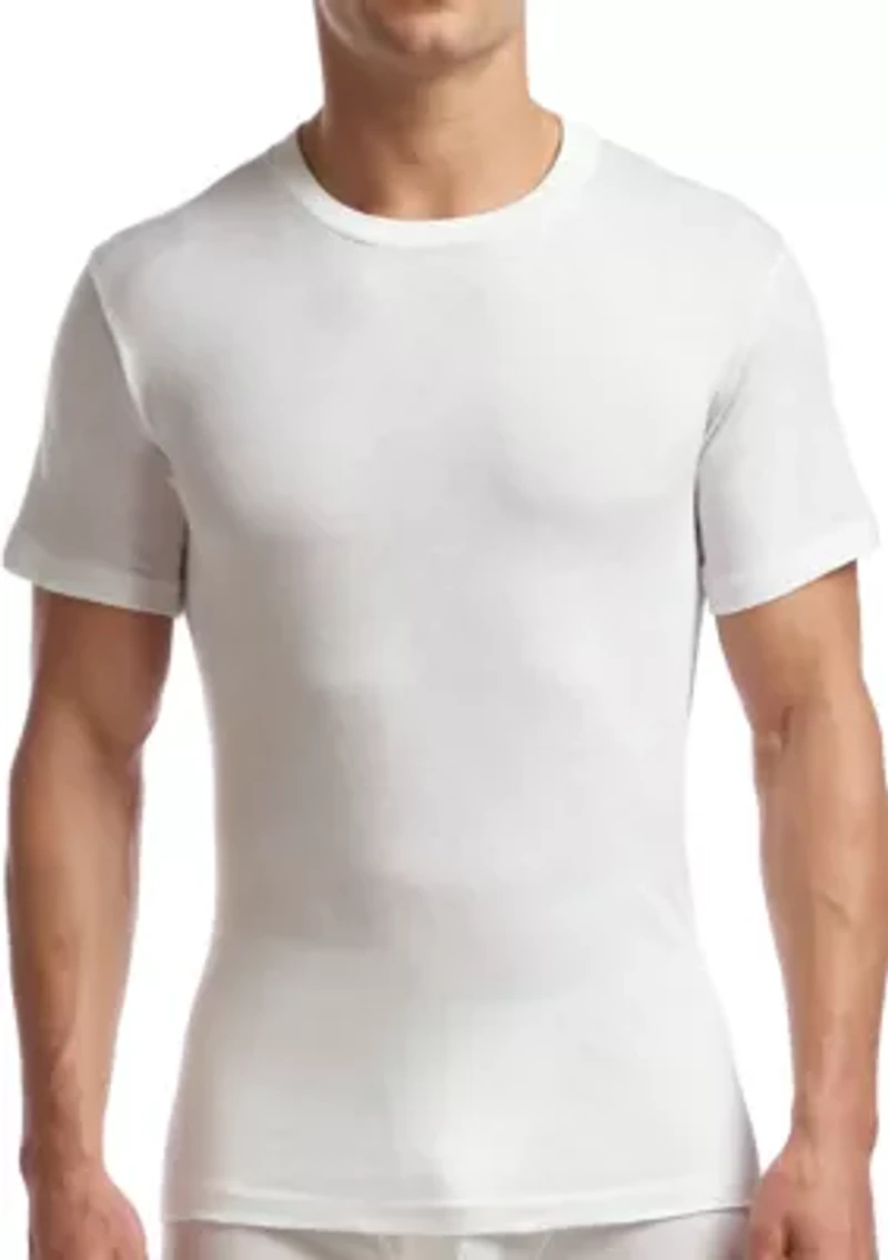 Supreme Cotton Blend Tall Crew Neck Undershirt-2 Pack
