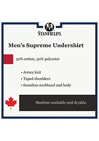 Supreme Cotton Blend Crew Neck Undershirt-2 Pack