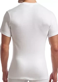Supreme Cotton Blend Tall V-Neck Undershirt-2 Pack