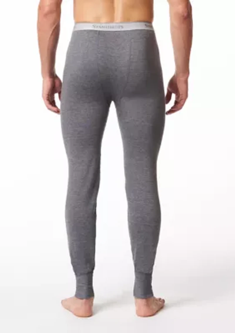 2 Layer Cotton Blend Thermal Long Underwear
