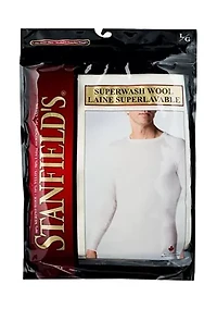 Superwash Wool Thermal Long Sleeve Undershirt