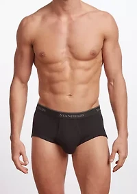 Big & Tall Premium 100% Cotton Brief Underwear- 3 Pack