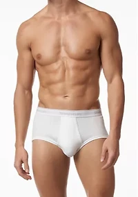 Big & Tall Premium 100% Cotton Brief Underwear- 3 Pack