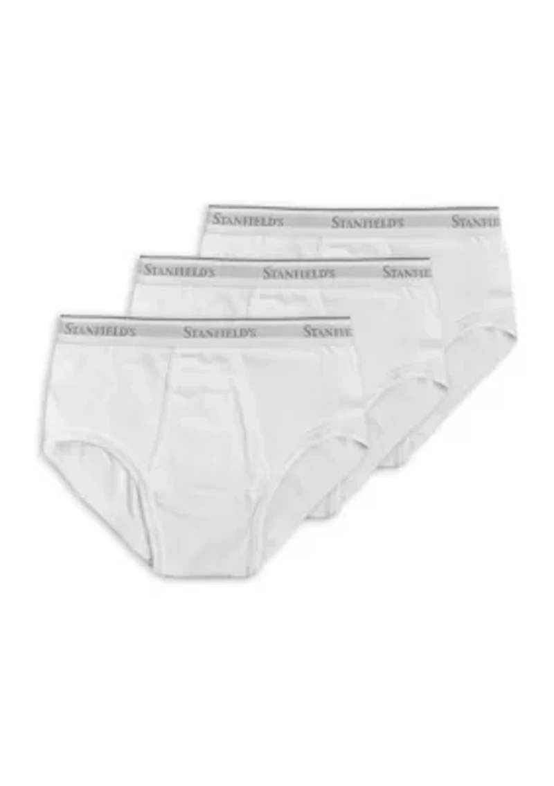 Big & Tall Premium 100% Cotton Brief Underwear- 3 Pack