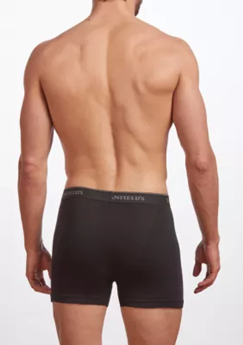 Big & Tall Premium 100% Cotton Boxer Brief Underwear- 2 Pack