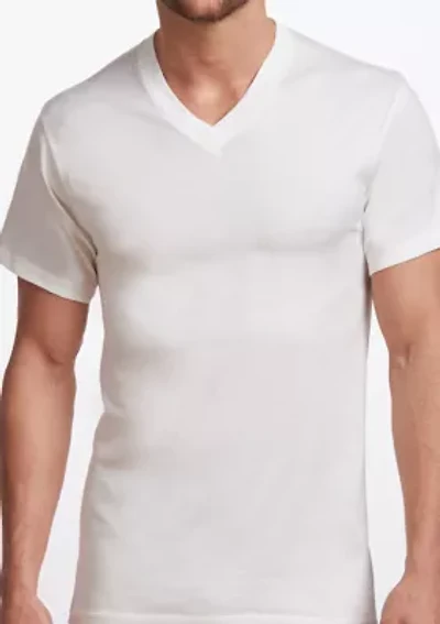 Big & Tall Premium 100% Cotton V-Neck T-Shirt- 2 Pack