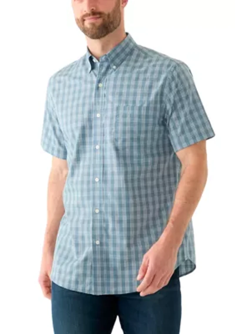 Short Sleeve Easy Care Plaid Shirt