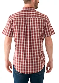 Short Sleeve Easy Care Plaid Shirt