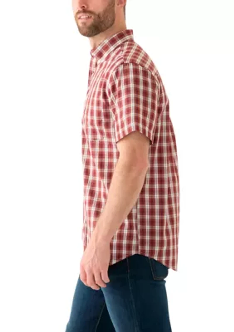 Short Sleeve Easy Care Plaid Shirt