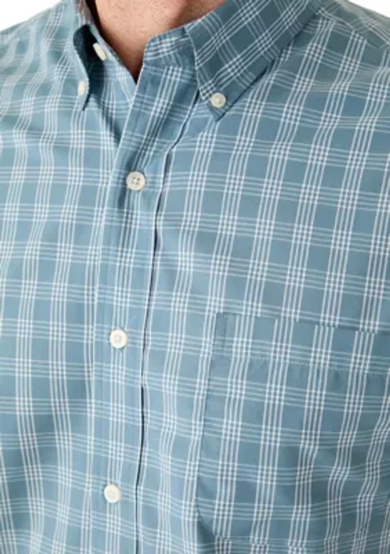 Short Sleeve Easy Care Plaid Shirt