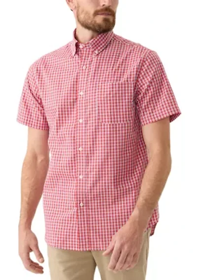 Short Sleeve Easy Care Plaid Shirt