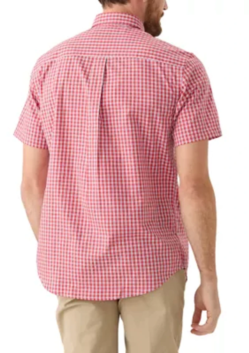 Short Sleeve Easy Care Plaid Shirt