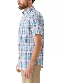 Short Sleeve Easy Care Plaid Shirt
