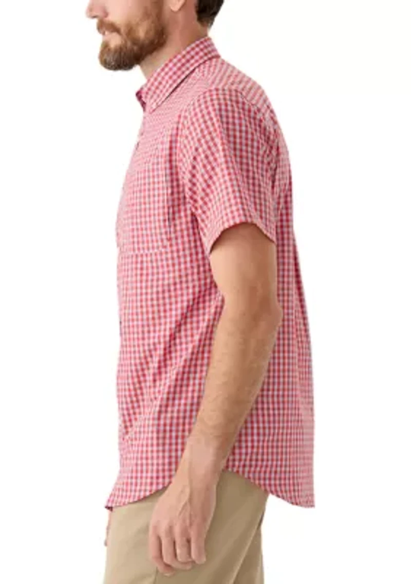 Short Sleeve Easy Care Plaid Shirt