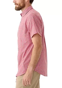 Short Sleeve Easy Care Plaid Shirt